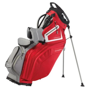 Maxfli Honors+ Golf Club Stand Bag - 14-Way Divider - Red and Grey - Picture 1 of 2