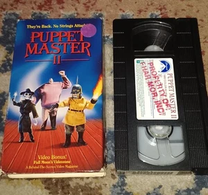Rare Puppet Master II 2 VHS Tape Horror Movie 1991 They're Back No Strings - Picture 1 of 7