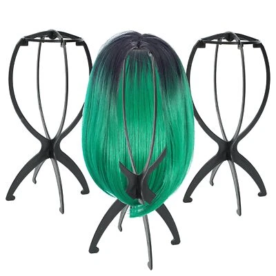 Paquete de 3 soportes para pelucas, soporte plegable portátil para pelucas Foto 1 de 4