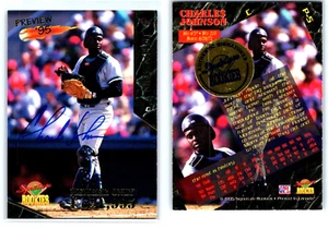 Autógrafo Charles Johnson, Florida Marlins, Signature Rookies P-5 (1995) - Imagen 1 de 1