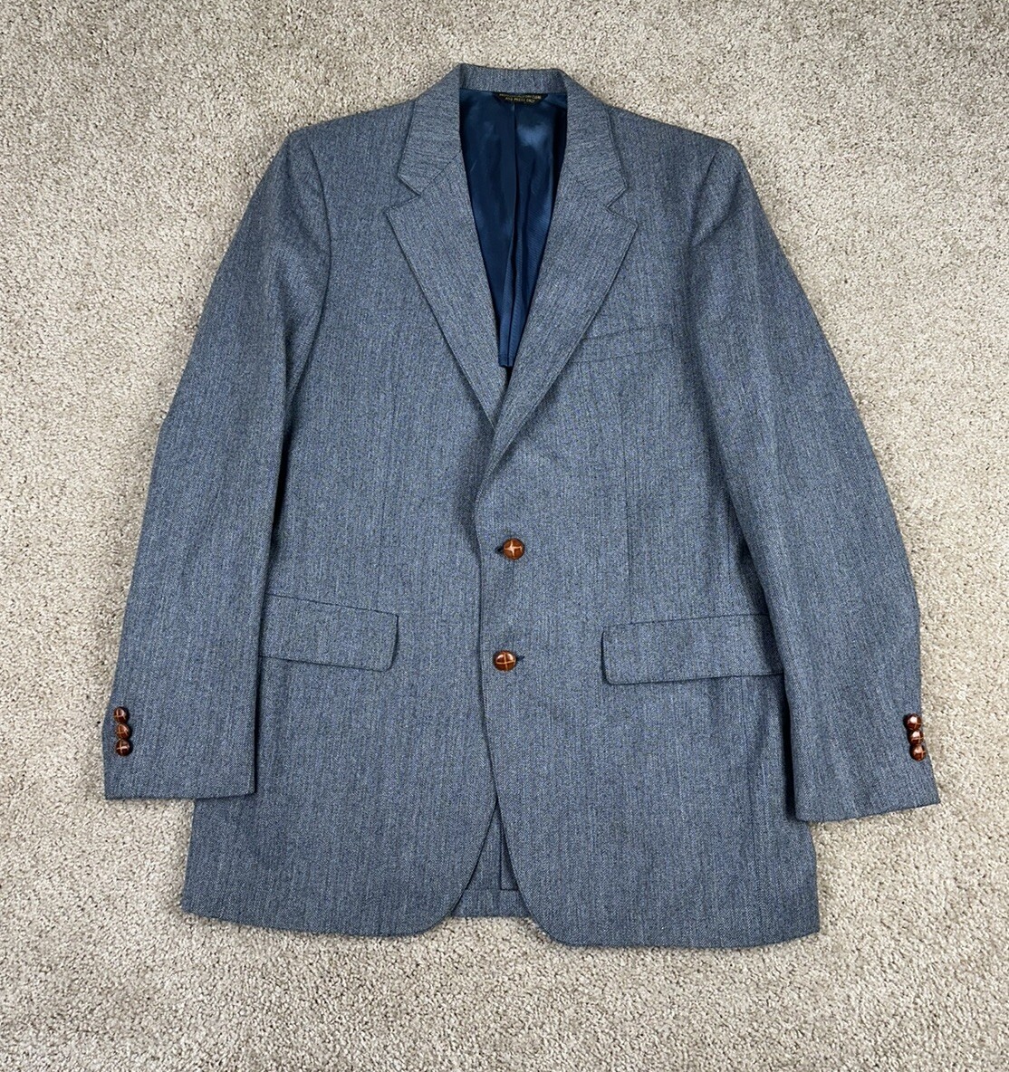 ジャケット・アウター 70s tweed Tailored jacket Vintage remake Tweed Jacket 70S 38-40 Vintage Brown Old Clothes Men's #EB