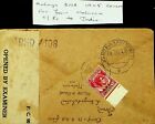 SEPHIL MALAYA BMA 1945 WWII 8c ON CENSORED COVER F/ MALACCA TO INDIA+UNUSED BILL