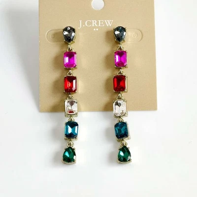 Nuevos pendientes colgantes Jcrew geométricos llamativos elegantes mujeres fiesta vacaciones joyería Foto 1 de 4