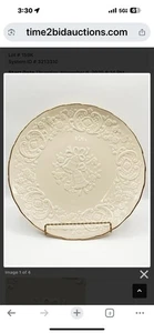 Hochzeit Versprechen Jahrestag Platte mit Glocken von Lenox Elfenbein Gold 12,25" D Regal326 - Bild 1 von 3