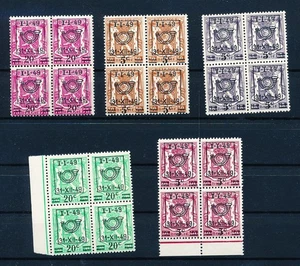 LS61502 France 1949 precancels coat of arms blocks of 4 MNH - Picture 1 of 1
