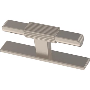Brainerd geriffelte Bar Satin Nickel 3-5/32" Schrank Knopf Griff T-Bar - Bild 1 von 7