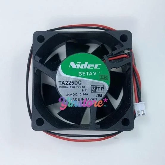 1 pezzo Nuova ventola di raffreddamento inverter Nidec TA225DC E34391-55 6025 DC24V 0,14A 6CM 2 pin - Immagine 1 di 1