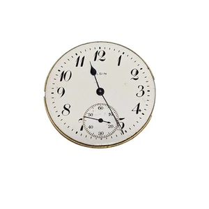 Antique Elgin Pocket Watch Movement Model 2 Size 6s 7j Grade 289 Circa 1921 Runs - Picture 1 of 11