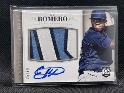 2014 Panini National Treasures #35/99 Rookie Patch Auto Enny Romero - Image 1 of 4
