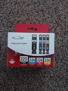 Original Canon 225 Schwarz, 226 Farben Tintenpatronen 4er Set Neu Versiegelte Box OEM - Bild 1 von 2