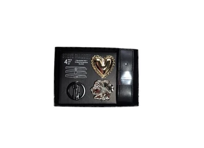 Steve Madden L/XL Cinturón Reversible Negro Marrón Con 3 Hebillas Intercambiables Nuevo Foto 1 de 4