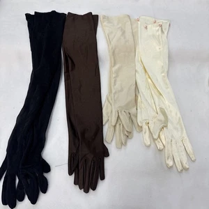 4 Pares De Guantes De Colección Cóctel Noche Gótico Baile de graduación Varios Colores - Imagen 1 de 5