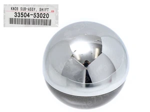 TOYOTA Genuine Lexus IS300 Altezza MR2 Spyder MRS Chrome Shift Knob 33504-53020 - Imagen 1 de 24