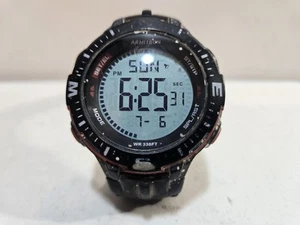 Armitron Sport Herren 40/8391BRD rot akzentuiert Digital Chronograph schwarz Silikon - Bild 1 von 6