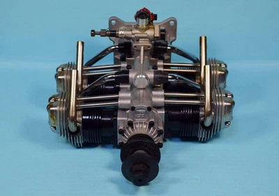 OS Pegasus FF-240 Flat Four 4-Cylinder 4-Stroke Glow Engine Complete Set Japan - Photo 1/4