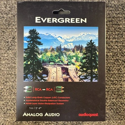 AudioQuest Evergreen RCA to RCA - 1.0 Meter - New Old Stock - Image 1 of 2