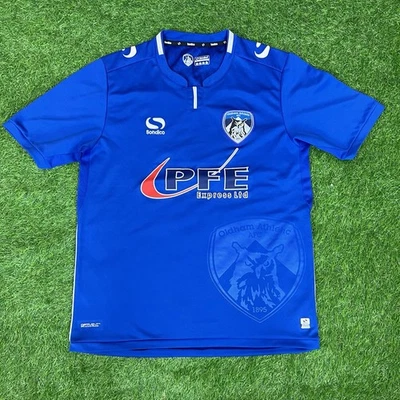 Oldham Athletic 2017/2018 Home Football Shirt- Sondico- Size Large - Image 1 of 4