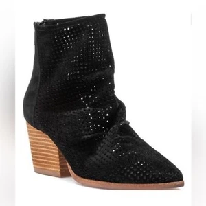 Botines Jeffrey Campbell Janelle de gamuza negros corte láser, 10 - Imagen 1 de 9