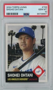 Scheda MLB Topps Living SHOHEI OHTANI (PSA 10) 2024 #729 - Foto 1 di 2