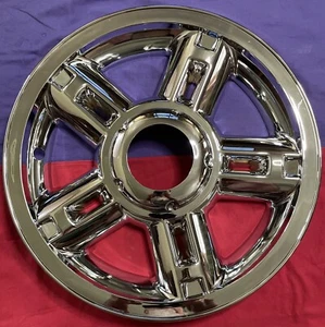 2002-2005 Ford Explorer 16” 5-spoke Steel Wheel CHROME Skin Hubcap Cover IMP312x - Picture 1 of 8