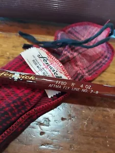 Vintage Fenwick FF80 Feralite Fly Rod 8’ 40z. AFTMA Fly Line 7-8 + TUBE+ bag - Picture 1 of 8