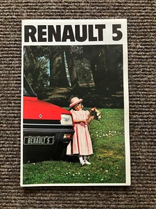 RENAULT 5 RANGE BROCHURE INCL. GORDINI 1978 - RARE - Picture 1 of 12