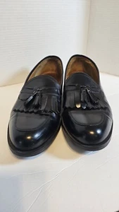 FLORSHEIM Herren Schwarz Leder Quaste Brogue Halbschuh Schuhe 13 D Comfortech - Bild 1 von 7