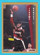1992-93 Fleer Rising Stars Magazine Sheet Singles #JEKE Jerome Kersey