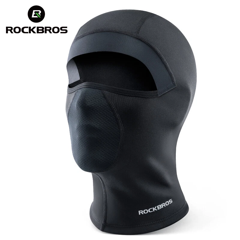 ROCKBROS Bike Full Face Mask Thermal Balaclava Neck Gaiter Breathable Windproof - Image 1 of 4