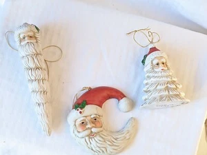  3 HOUSE OF Lloyd WEIHNACHTSMANN WEIHNACHTSSCHMUCK Porzellan  - Bild 1 von 10