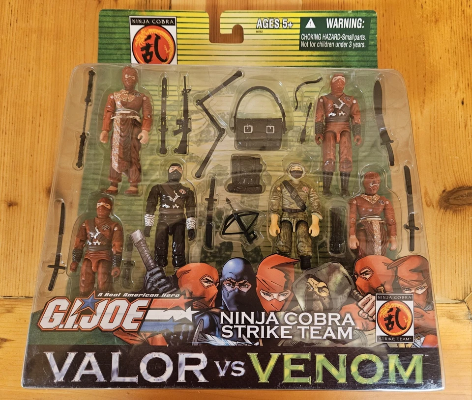 GI JOE Valor vs Venom ¡Paquete de 6! NINJA COBRA STRIKE TEAM CON Black Dragon ¡NUEVO EN PAQUETE! Hasbro Foto 1 de 2