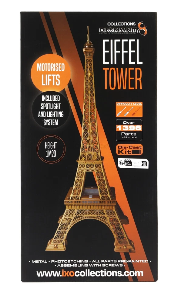 Modellismo kit edificio statico diecast accessori torre eiffel parigi tower 1889 - Immagine 1 di 4