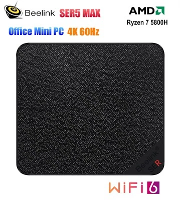 Beelink SER5 MAX AMD Ryzen 7 5800H Office Mini PC Win 11 WiFi6 32G 500G 4K 60Hz - Photo 1/4