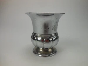 Occupied Japan Chrome Plated Urn Match Holder Vase - Picture 1 of 6