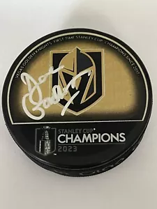 Disco de hockey firmado por Dave Goucher Las Vegas Knights 2023 Stanley Cup Champions c - Imagen 1 de 2