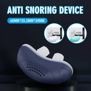Micro Electric Noise Anti Schnarch Gerät Schlafapnoe Schnarche Schlaf Hilfe XY - Bild 1 von 12