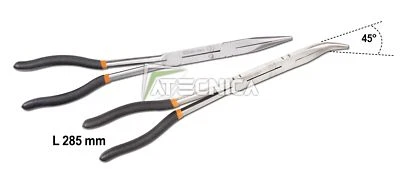 Set 2 pinze lunghe a becchi Beta Tools 1009L/DP con doppio snodo action