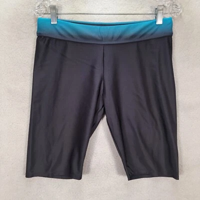 Pantalones Cortos De Colección Años 80 Negros Ombre Elastizados Extra Delgados Retro Motociclista Mujer Talla L Foto 1 de 4