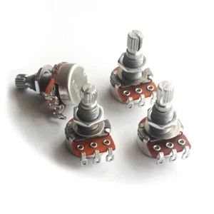 Ollas de guitarra Alpha - Potenciómetro Vol / Tono 250k 500k A o B Lineal/log Mini - Imagen 1 de 11