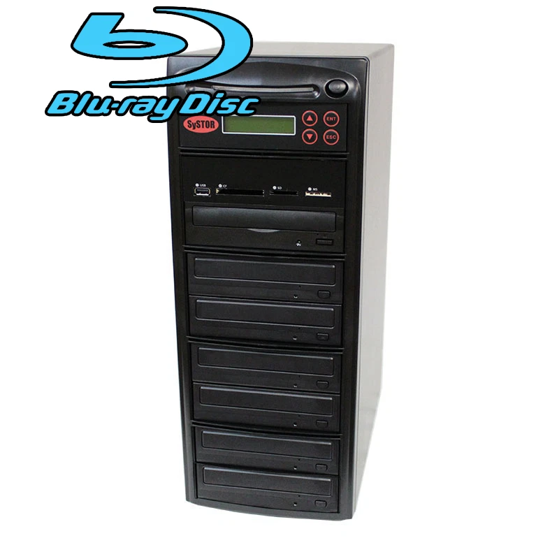 SySTOR 1-6 USB/SD/CF/MS Multi Media Memory Flash to CD DVD Blu-ray Duplicator - Image 1 of 1