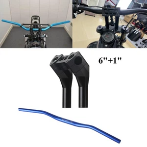 Club Style 1-1/4" Handlebar w/ 6" + 1" Riser For Harley Softail Sportster Dyna - Picture 1 of 10