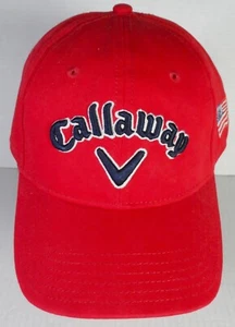 NEU Callaway Golf Performance Pro verstellbare Mütze Kappe rot amerikanische Flagge Sammlerstück - Bild 1 von 5