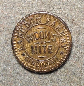 Cincinnati (OH), Langdon Bakery, Widows Mite Smallest Lord’s Prayer Ever Coin - Picture 1 of 2