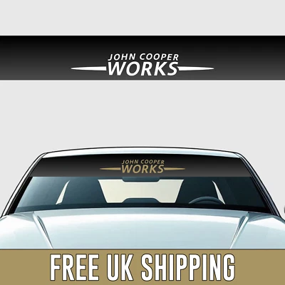 Striscia solare JOHN COOPER WORKS - Adesivo parabrezza striscione - JCW Mini Paceman S SD - Immagine 1 di 4