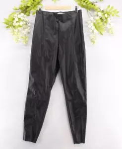 Asos leggings donna neri in ecopelle taglia 6 NUOVI - Foto 1 di 10