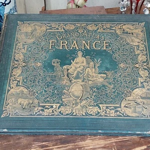 Grand Atlas France Departements, großes antikes Buch - Bild 1 von 17