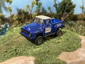 1956 Ford F-100 Lifted 4x4 Truck 1/64 Diecast Custom Off Road 4WD FoMoCo F100 M2 - Picture 1 of 12