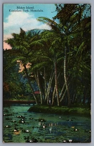 Postal de Makee Island Kapiolani Park Honolulu HI Hawaii J12 - Imagen 1 de 3