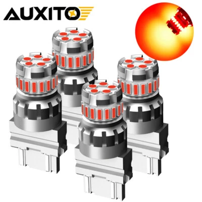 4x 3157 3057 LED Freno Parada Luz Trasera Bombilla Roja para Chevy Silverado 1500 99-12 Foto 1 de 4