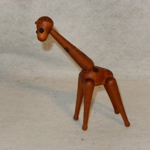 AUTENTICA Originale ZOO LINE Legno GIRAFFA Bojesen Teak Eames Epoca Articolata MCM - Foto 1 di 6